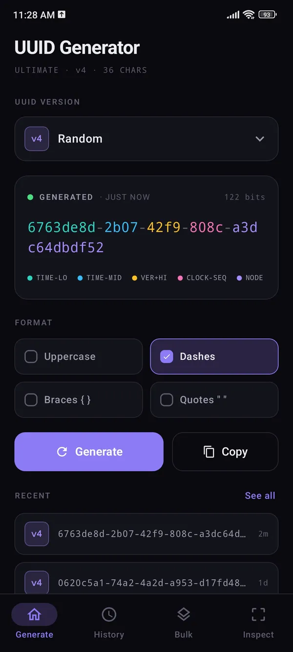 UUID Generator Ultimate