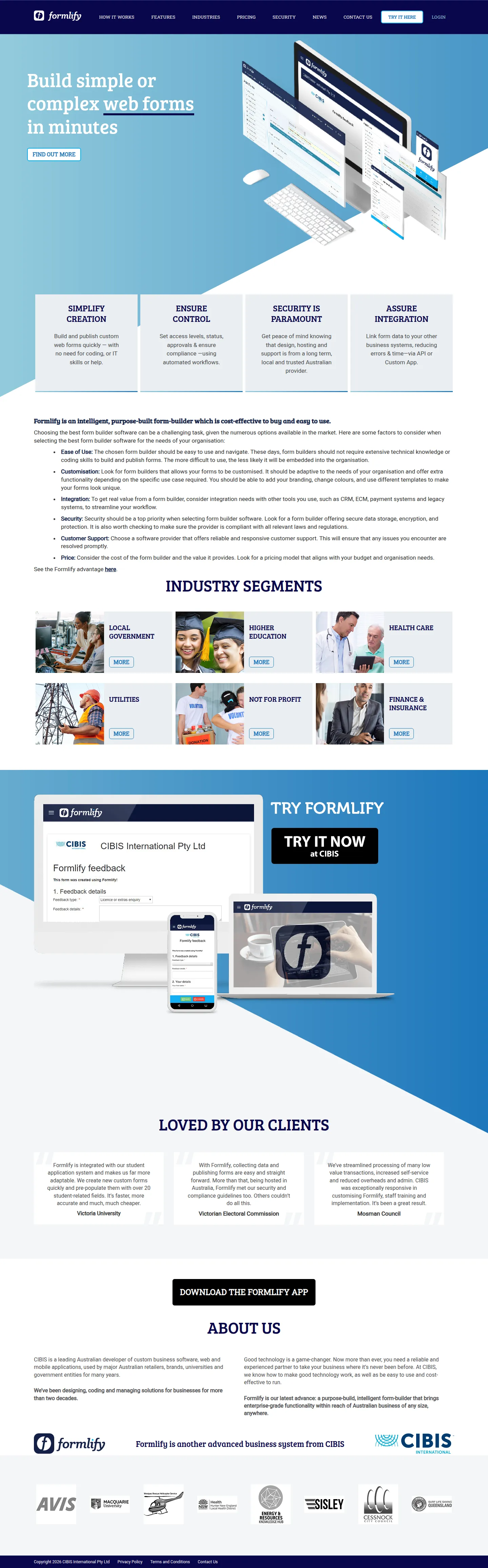 Formlify — full page